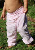 Frill Hem Pants- Icy Blue